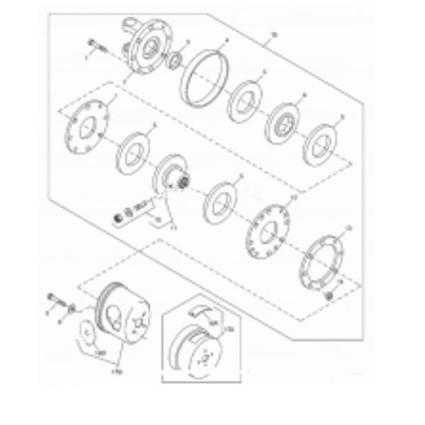 Aftermarket Clutch FV34 Drive Plate for Bondoli And Pavesi Tractors Size 5 6 7 8 W43072 - main